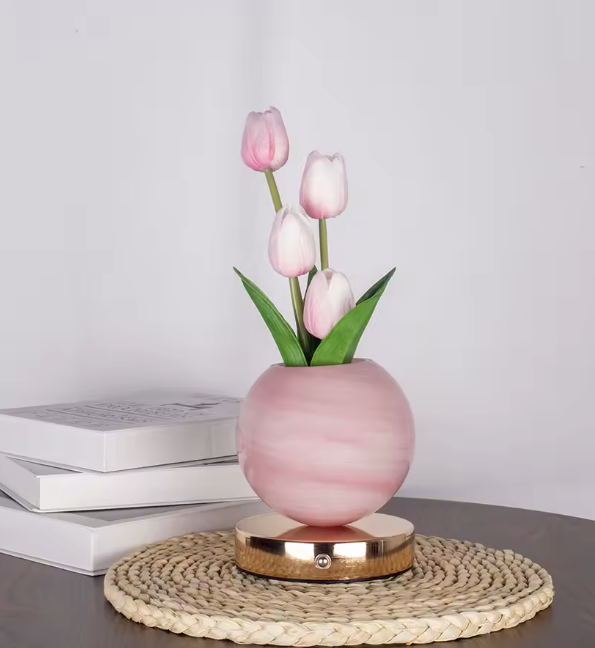 Lámpara Decorativa de Tulipanes Eternos