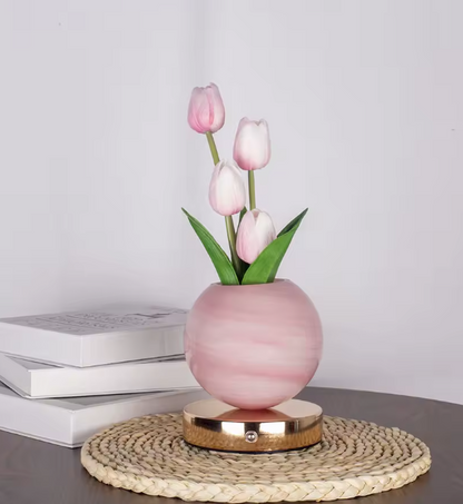 Lámpara Decorativa de Tulipanes Eternos