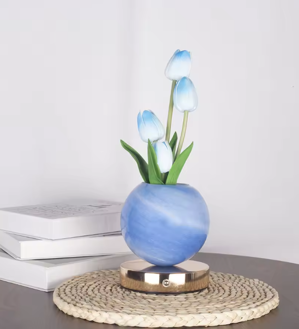 Lámpara Decorativa de Tulipanes Eternos