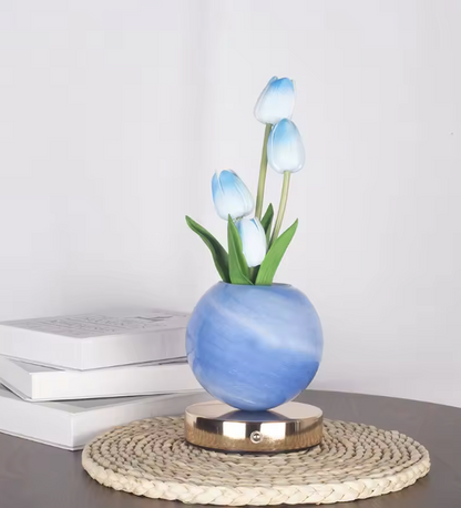 Lámpara Decorativa de Tulipanes Eternos