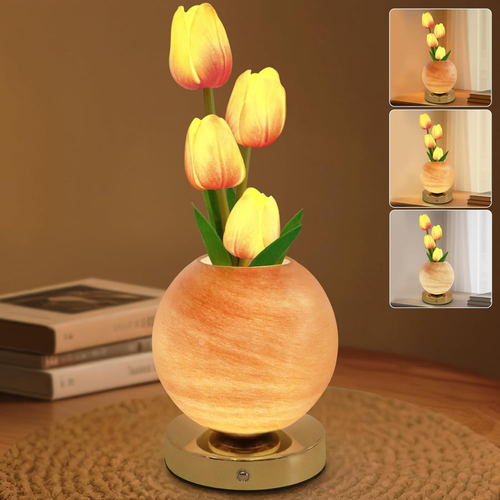 Lámpara Decorativa de Tulipanes Eternos